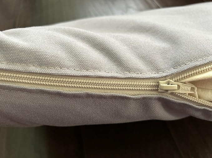 Natural Cotton Canvas Dog Bed – Raw Cotton Filled Pet Cushion Insert, Breathable Eco-Friendly Dog Mattress, Durable Washable Cover with Zipper (Gray, Small 36"x22"x3")