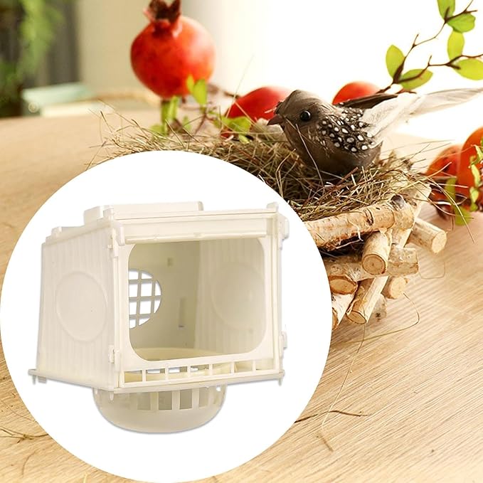 Bird Breeding Nest Box Parrot Nest Bed Multifunctional Easy Clean Bird Cage Parrot Nest for Small Medium Animal Budgie Canary