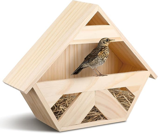Weysat Cedar Dove Nesting Box Pigeon House Wooden Bird Nest Box for Mourning Dove Bird Pigeon Outside Nesting and Roosting Platform Birdhouse Outdoors Garden Decoration