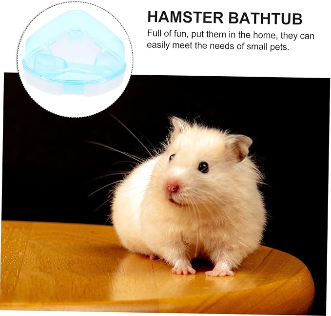 Small Pet Bathtub Hamster Dust Bath Container Chinchilla Bathing Tub Easy to Move Store Material