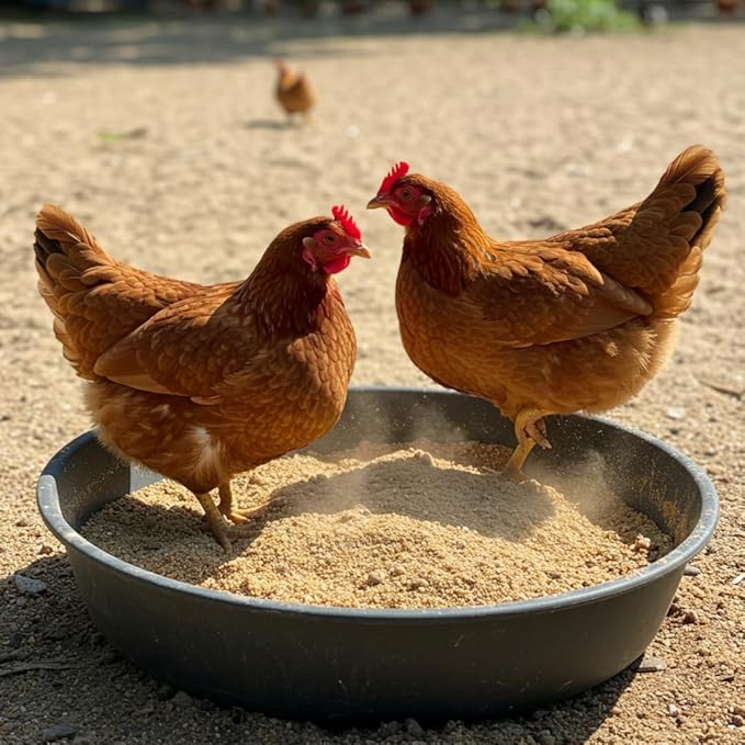 World’s Best Chicken Dust Bath – Natural Wood Ash, Sand & Fine Dust Blend – Safe for All Chickens (20 Pounds)
