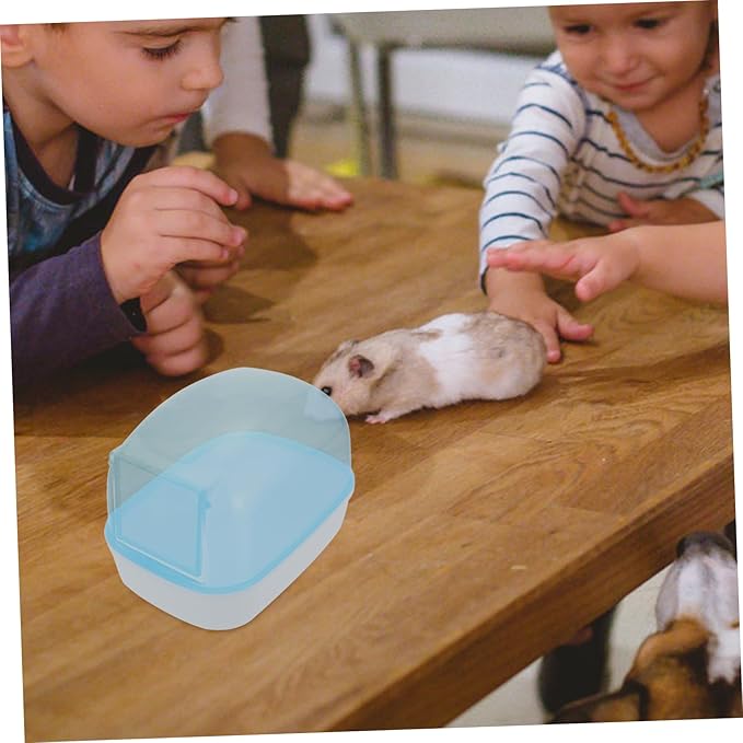 UPKOCH 2pcs Hamster Bath Container Automatic Dust Bath Box for Animals Practical Plastic Bathtub Smooth Edges for Hamsters and Chinchillas