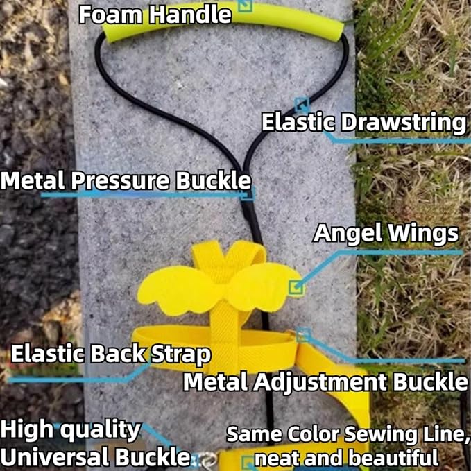 Pet Parrot Bird Harness and Leash, Adjustable Training Design Anti-Bite, Bird Nylon Rope with Cute Wing for Lovebird Budgie African Grey Macaw Conure (Blue,2XL)