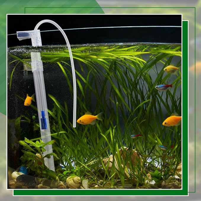 Sieral Under Gravel Aquarium Filter for 10 Gallon Tanks, 6 Pcs 5.7'' x 5.7'' Plates, Under Gravel System for Clean Water, with 2 Uplift Tube and 1 Filter Cotton, for Fish Tank Fresh and Saltwater