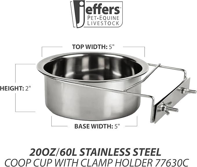 QT Dog - Coop Cup w/Clamp - 20 oz