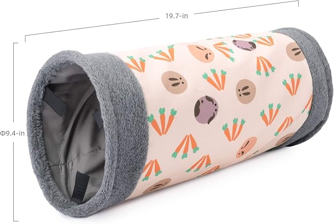 Niteangel Guinea Pig Tubes & Tunnels for Dwarf Rabbits Bunny Guinea Pigs and Other Small Animals