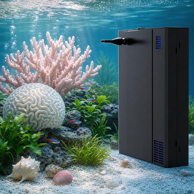 Aquarium Filter UV Green Clean Machine for 15-40 Gallon Fish Tank Crystal Clear 100GPH