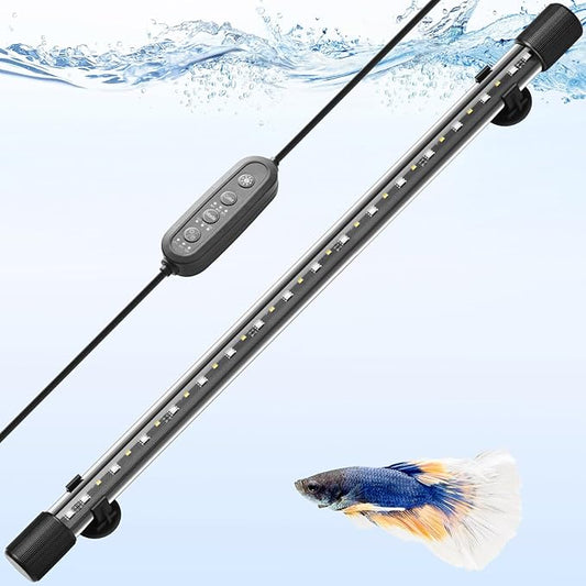 FEDOUR 22.8in Submersible Aquarium LED Light, 24/7 Mode Aquarium Lights with Full Spectrum RGBW LEDs, IP68 Waterproof Fish Tank Light with Dimming, Timming and Color Adjustable