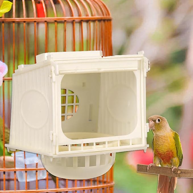 Bird Breeding Nest Box Parrot Nest Bed Multifunctional Easy Clean Bird Cage Parrot Nest for Small Medium Animal Budgie Canary