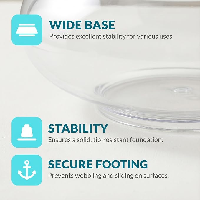Toddmomy Transparent Acrylic Aquarium Tank 0.74 Gallon Desktop Betta Fish Bowl for Home Office Hydroponic Plant Decor