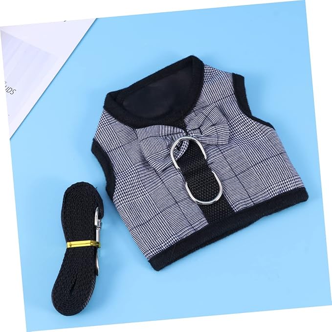 Toddmomy Pet Leash Rabbit Accessory Harness Breathable Mesh Vest Easy Off for Small Animals Style Harness