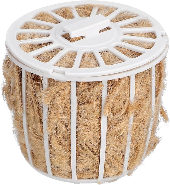 Abaodam Bird Nesting Material Cotton and Jute Bedding with Basket Soft and Breathable Nesting Supplies for Parakeets Finches Canaries Small Birds Garden Decoration