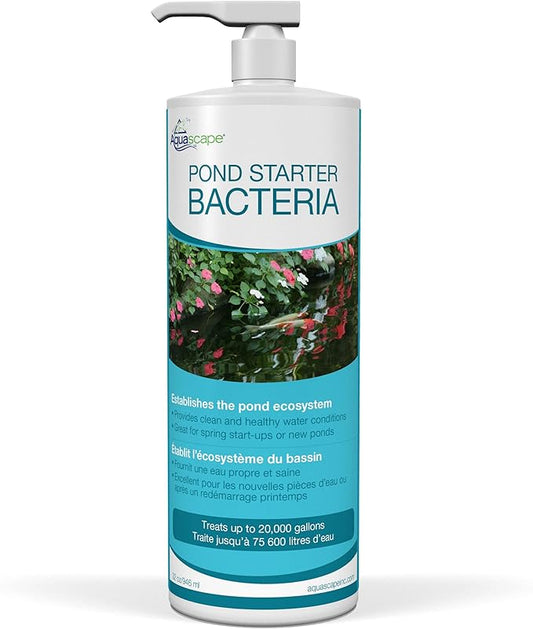 Aquascape 96015 Pond Starter Bacteria Water Treatment for Pond and Water Features, 32-Ounce