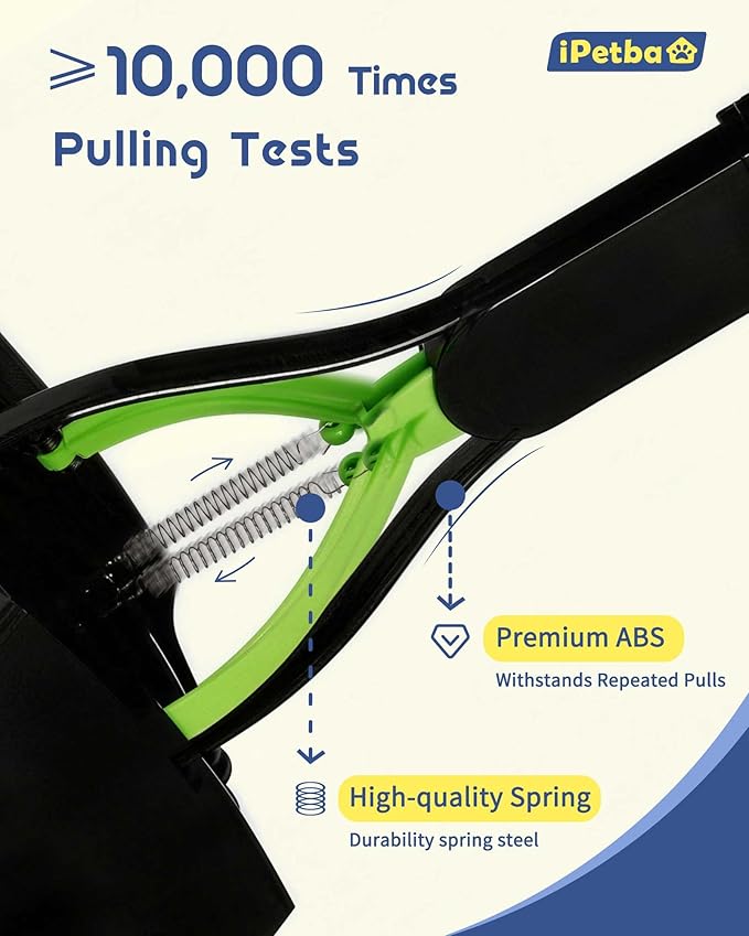 32 inch Pooper Scooper for Large Dogs – Heavy Duty Long Handle Dog Poop Scooper for Yard, No Bending Save Back, Ease of Pickup for Grass Gravel Concrete