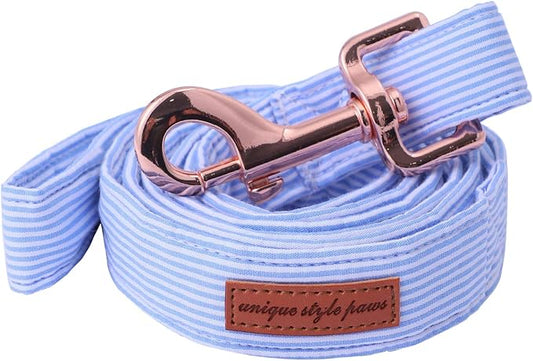 Unique style paws Durabel Dog Leash Matching Collar 6 Colors and 3 Size Soft and Comfy Handle for Dogs and Cats