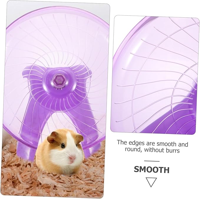 BESPORTBLE Silent Flying Saucer Hamster Wheel Large Exercise Wheel for Hedgehogs Chinchillas and Guinea Pigs Quiet Spinner for Hamster Play 12-Inch Diameter