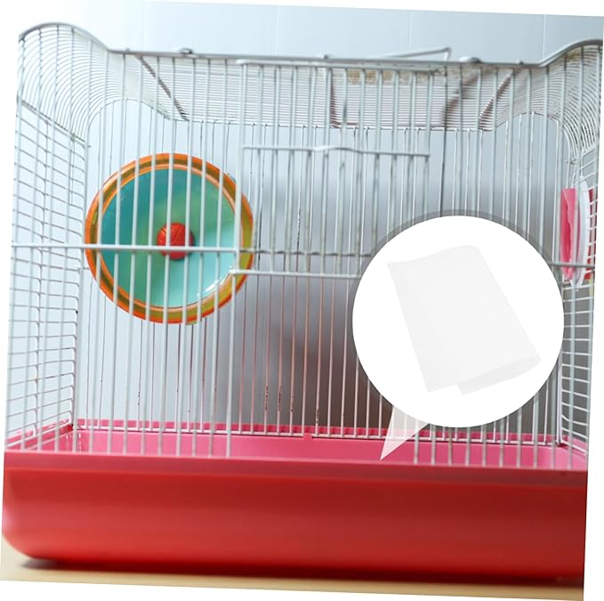 UPKOCH 100pcs Bird Cage Liners Absorbent Disposable Pads for Parrots and Animals Durable Odor Cage Cushion for Easy Cleanup