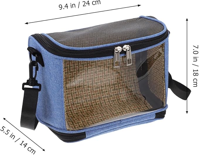 Mipcase 1pcs Transparent Parrot Carrier Bag Outdoor Pet Birds Storage Pouch Breathable Cross Body Tote Comfortable for Travel Versatile Handbag Shoulder Bag Options