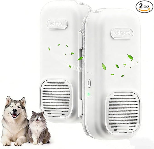uahpet Cat Litter Deodorizer, No Ozone Air Purifier Plug in, Nano-Tech Cat Odor Eliminator for Litter Box, Filterless Odor Remover with 5ft Cord, Safe & Quiet Air Freshener for Pet Homes (2 Pack)