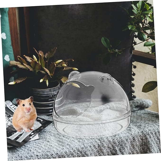 Toyvian Quality Hamster Bathtub Guinea Pig Bath Basin Pet Supply Chinchilla Dust Bath Hamster Tube Tub Animal Cage Liners Compact Lightweight Detachable Design Suitable for Pet Bathroom