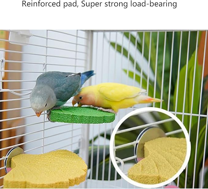 Bird Perch Stands for Cage Parrots Perch Platform Parrots Chewing Toy Bird Beak Grinding Stone Foot Clawing Trimmer Foot Claws Trimmer