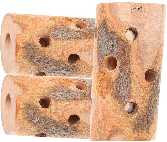 BESPORTBLE 3Pcs Apple Wood Chew Sticks for Animals Natural Teething for Hamsters Guinea Pigs Rabbits Chinchillas Durable Molar Treats for Healthy Teeth and Digestion