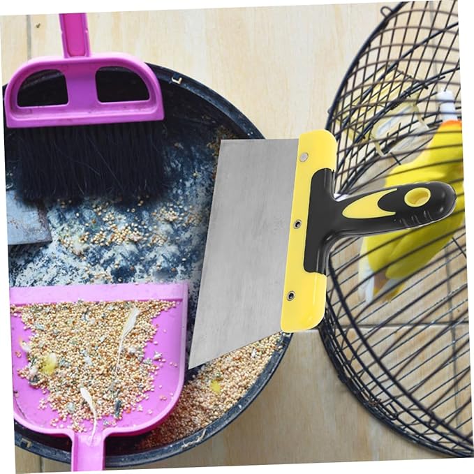 Happyyami Parrot Cage Cleaning Tool Bird Cage Scraper Bird Poop for Outdoor Spaces