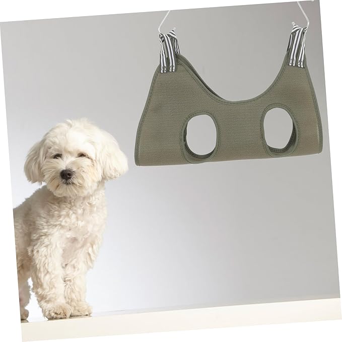 Hemoton Versatile Cat Grooming Hammock Pet Nail Trimming Harness Space-Saving Green for Dogs Cats