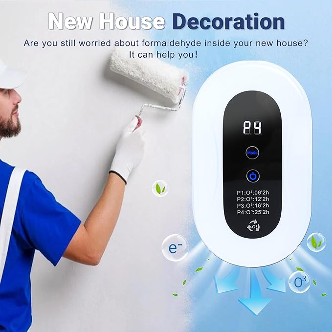 Air Purifier for Strong Odor, Litter Box Deodorizer for Cats & Dogs, Odor Control for Bedroom, Toilet, Kitchen, Smoke & Pet Areas, Quiet Air Freshener for Home(1)