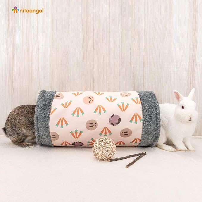 Niteangel Guinea Pig Tubes & Tunnels for Dwarf Rabbits Bunny Guinea Pigs and Other Small Animals