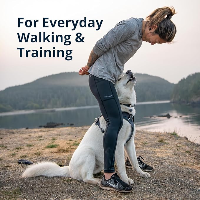 Ruffwear, Front Range Dog Harness, Reflective Soft Padded Everyday Harness with Dual Leash Clips, Adjustable and Lightweight Fit for Training or Walking for All Dogs, Red Canyon, Medium