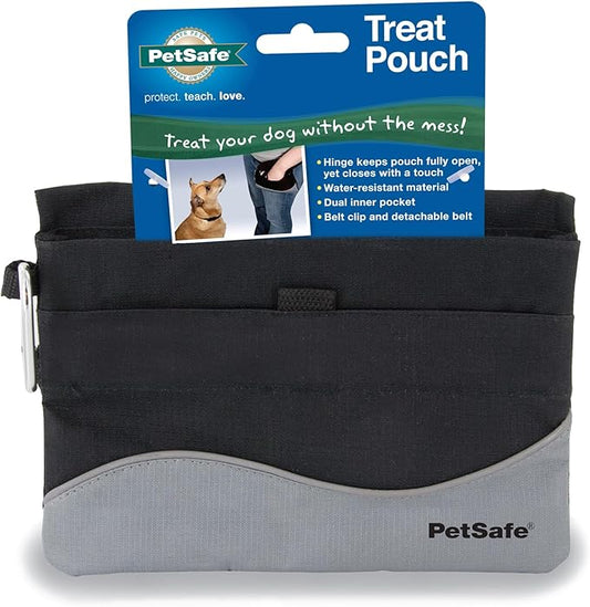 PetSafe Mini Treat Pouch - Easy Access Waterproof Treat Pouch for Daily Use - Convenient Phone & Keys Carry with Dual Inner Pocket & Front Storage Pocket - Adjustable Fit - Mini - Black