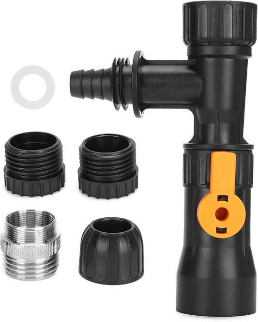 Aquarium Water Changer Fish Tank Gravel Vacuum Siphon Replacement | Aquarium Gravel Cleaner Replacement Part with 3 Tab Connector Faucet Adapter