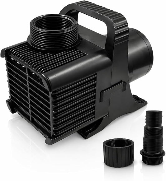 HALF OFF PONDS Submersible Water Pump, 10,500 GPH Pond Pump with 33FT Power Cord and 27 FT Max Head, 620W Ultra Quiet Energy Efficient Pump for Koi Pond, Fountain, Waterfall, Water Garden, Skimmer