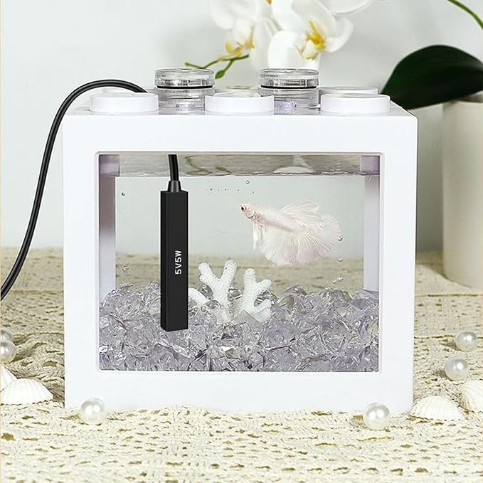 5w / 10w Small Aquarium Heater Fish Tanks Thermostat Temperature Adjustable Rod for Fish Tanks Small Controller