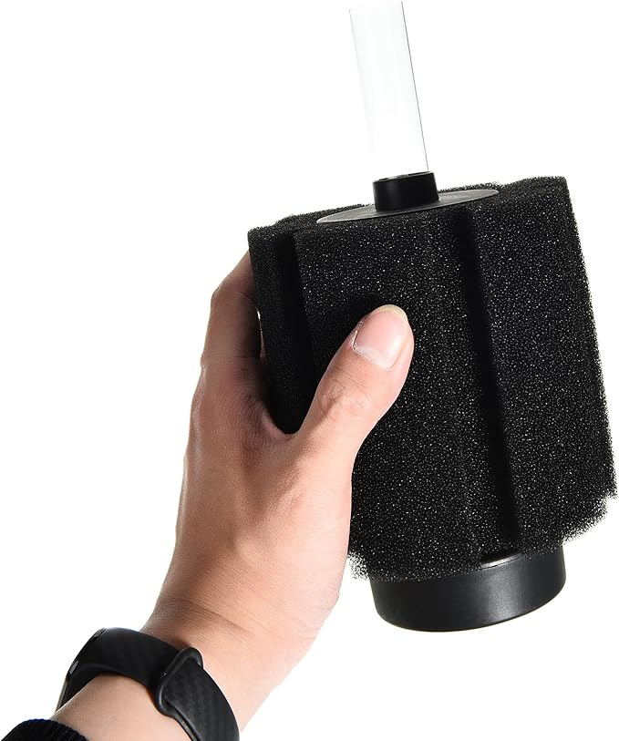 ALEGI Aquarium Bio Sponge Filter with Ceramic Media for Clear and Quiet Aquariums for Betta Fry Shrimp Tiny Fish Tank (40-75 Gallon 2 Pack)