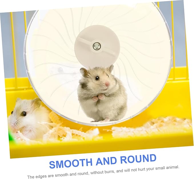 Toyvian Silent Hamster Wheel 5.51 Inch Running Wheel for Small Pets Including Hamsters Guinea Pigs Chinchillas and Gerbils Smooth Edges Low Noise Exercise Toy for Cage