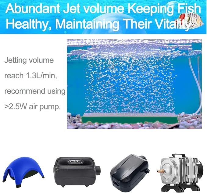 4 Inch Aquarium Air Stone Bar 5 Pcs Bubble Release Mineral Airstones for Pumps for Your Fish Tank Oxygenation Needs