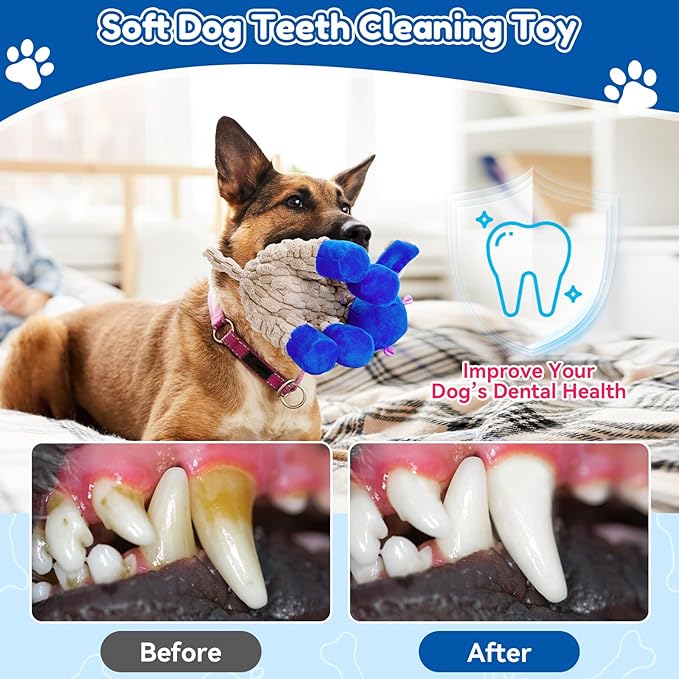 loncoldy Squeaky Dog Toys, Plush Chew Toys for Dogs, Crinkle Interactive Squeaky Stuffed Dog Toy for Small Medium Large Breeds, Dog Toy to Keep Them Busy, Pet Toys for Dogs