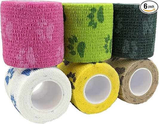 Elastic Self-Adherent Tape, Cohesive Wrap for Camping Hiking & Outdoors, First Aid Wrap, Individually Wrapped, 2 Inches X 5 Yards, Coral Atoll