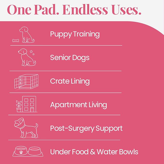 Pupiboo Disposable Dog and Cat Training Pads (100 Count) – 23x23 in Highly Absorbent Pee Pads, Leak Proof Backing, Pheromonal Attractant for Housebreaking and Indoor Potty Training