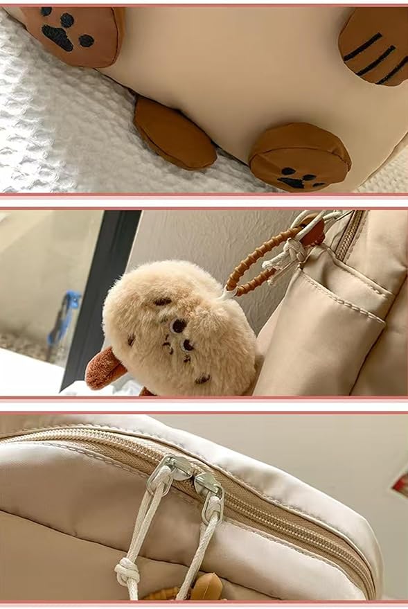 Cute Cat Backpack - Lightweight Laptop Bag, Large Capacity Student & Travel Backpack for Adults/Kids Give away cat pendants