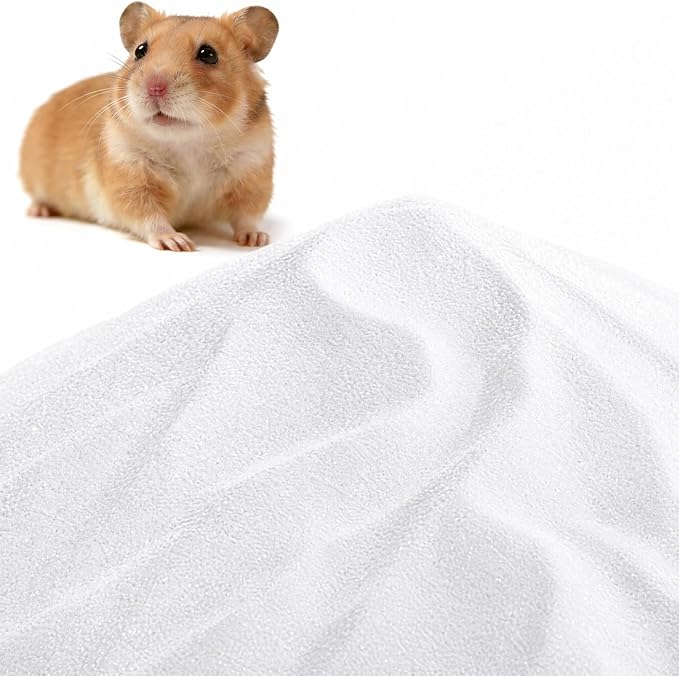 mini&moe Hamster Sand Bath - Low-Dust Bathing Sand with Odor Control & Oil-Absorbing, Dual-Use Potty Litter for Hamster, Gerbils, Chinchillas, Mice and Other Small Pets