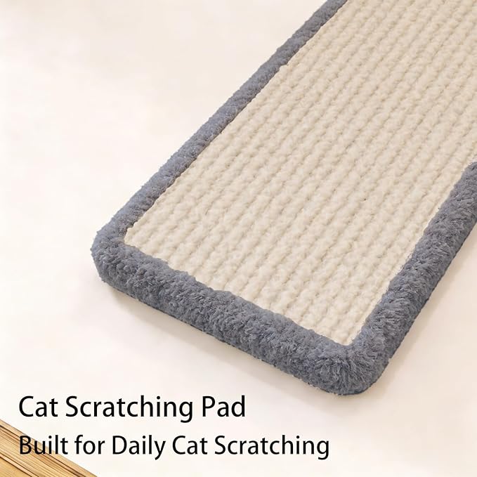 Cat Wall Shelves, 10-Piece Complete Cat Wall Furniture System with Perches and Scratching Posts, Stable Floating Climbing Set for Large Indoor Cats, Space Saving Kitty Furniture - Light Gray
