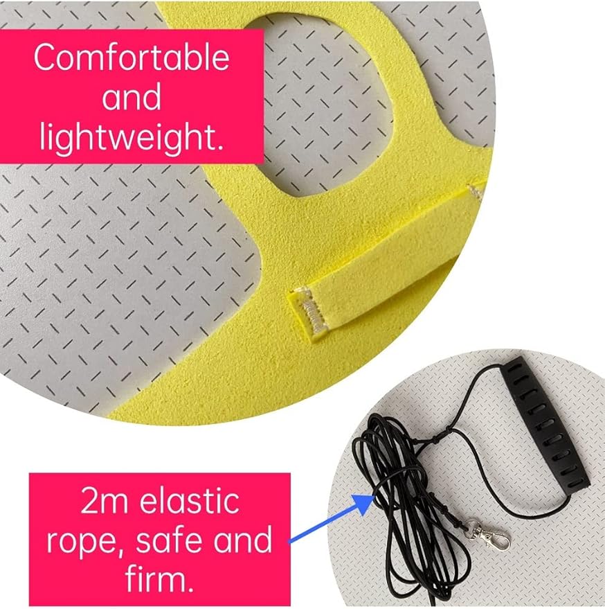 Bird Flight Harness Vest Parrot Flight Suit with Leash for Parakeets Cockatiels Conures Budgies, Bird Flying Clothes with Rope and Handle for Outdoor Activities Training (2M,Yellow)
