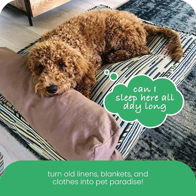 Molly Mutt I Don't Like Mondays Dog Bed Duvet Cover, 100% Cotton Canvas Cover for Dog, Puppy, or Cat Bed, Durable, Washable, and Free of Harmful Chemicals, Medium/Large, 27"x36"x5"
