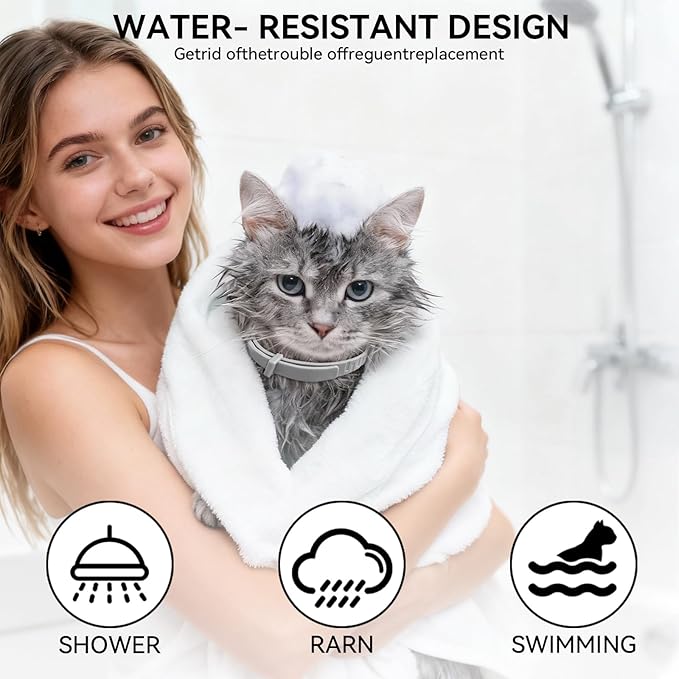 Cat Calming Collar for Anxious Cats | Pheromone Collar with Lavender & Chamomile|Works in 1 Hour|Waterproof Adjustable|Reduces Scratching, Hiding & Marking|30-Day Relief for Kittens & Adult Cats