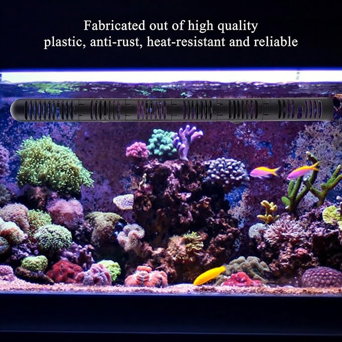 Garosa Aquarium Heater Guard, Plastic Fish Tank Heater Protector Sleeve with Suction Cups, Adjustable Heat Resistant Cover for Aquarium Heating Rod Accessories