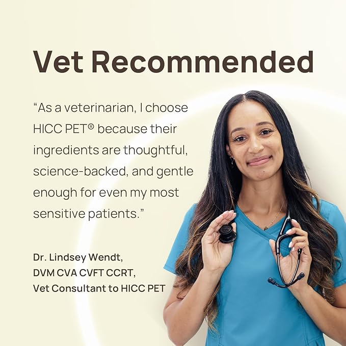 HICC PET Toothbrush for Cats & Small Dogs, Vet-Recommended Ergonomic Pet Toothbrush for Easy Teeth Cleaning, Gentle on Gums, Cat & Dog Dental Care, Improves Oral Hygiene. Toothpaste Not Included