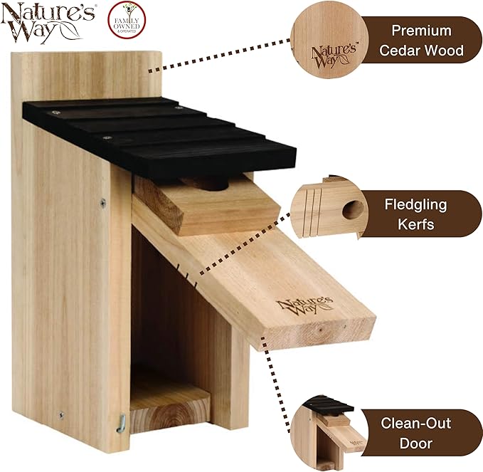 Wild Wings WWCH3 Cedar Blue Bird Box House